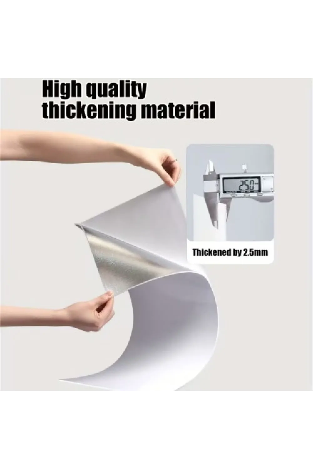 VİNİL BEYAZ MERMER DESENLİ ALÜMİNYUM PLASTİK DUVAR STİCKER (30X30)