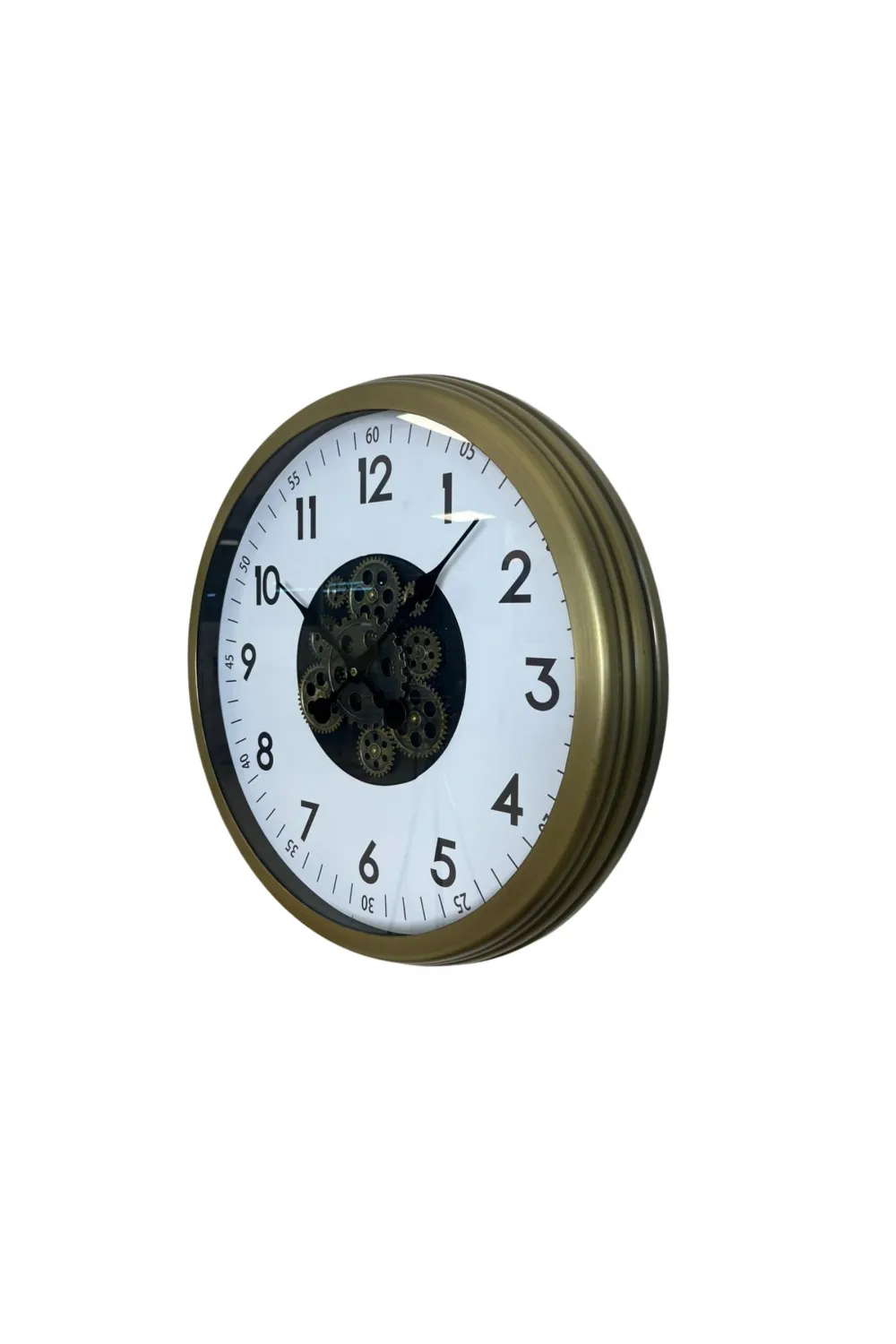 Vintage 60 Cm Çarklı Modern Duvar Saati