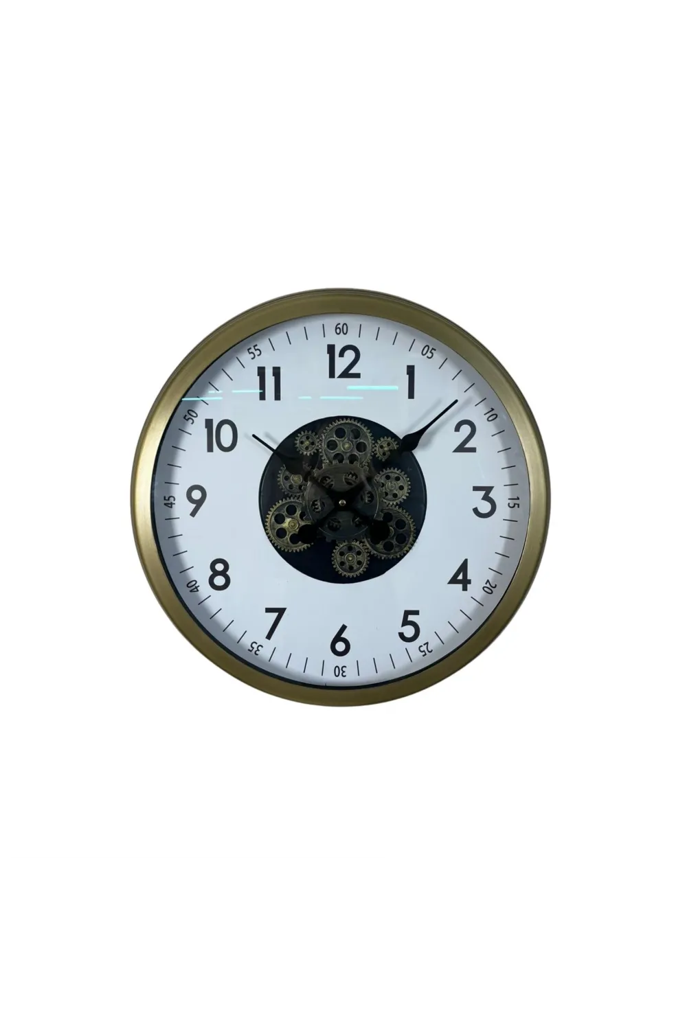 Vintage 60 Cm Çarklı Modern Duvar Saati