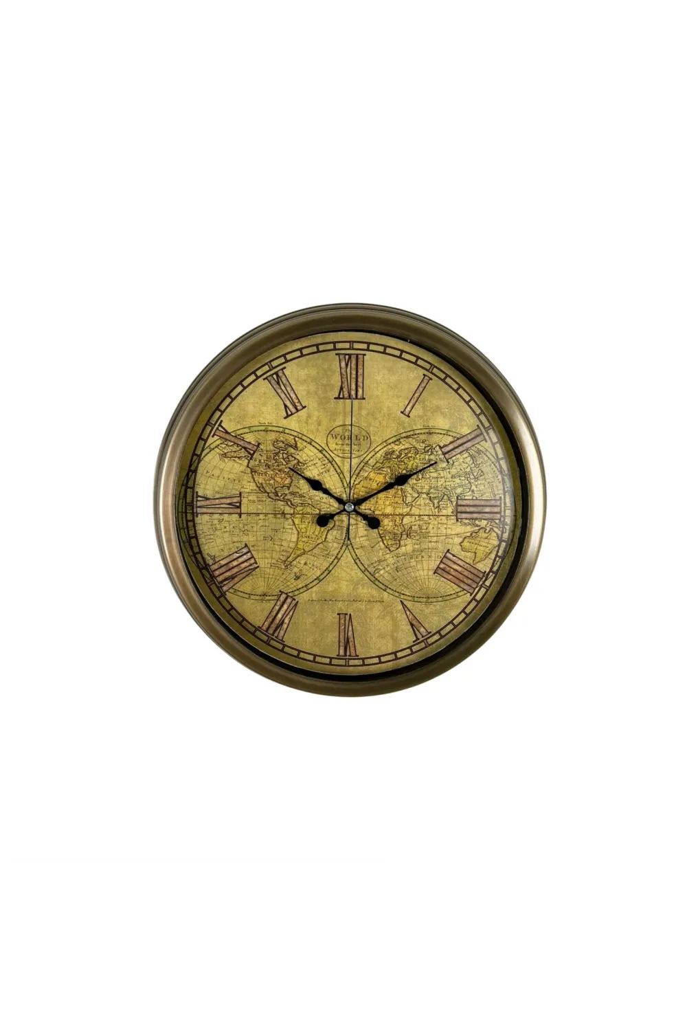 Vintage Atlas Majestic 40 Cm Metal Duvar Saati
