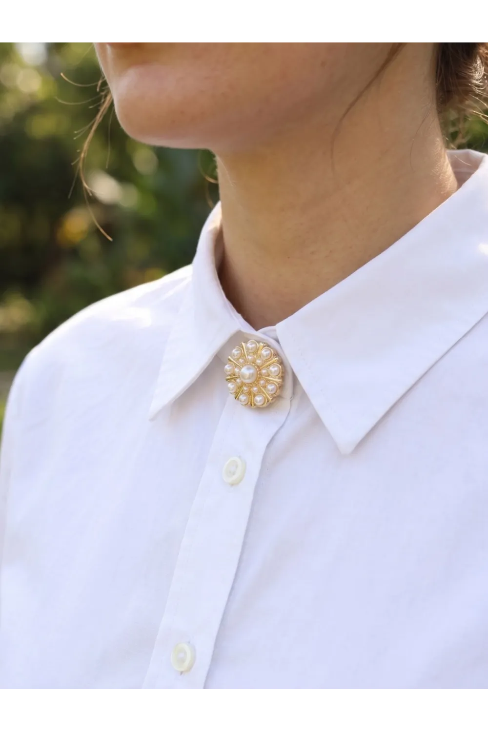 Vintage Model Gold Renk Düğme veya Manşet Broşu