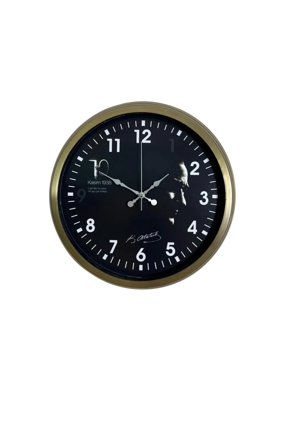 Vintage Prestige 36 Cm Eskitme Atatürk Duvar Saati