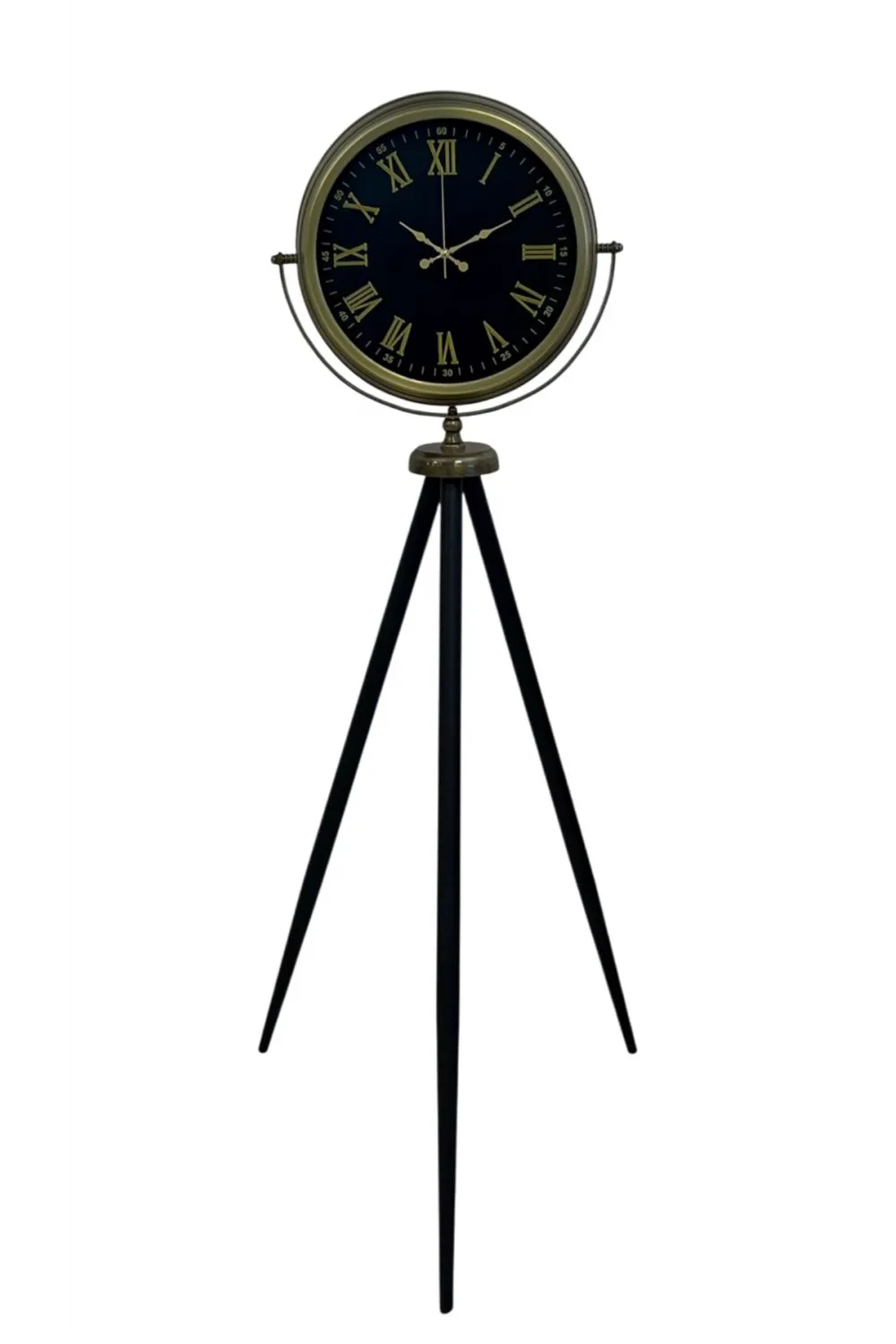 Vintage Roma Rakamlı Modern Tripod Ayaklı Saat