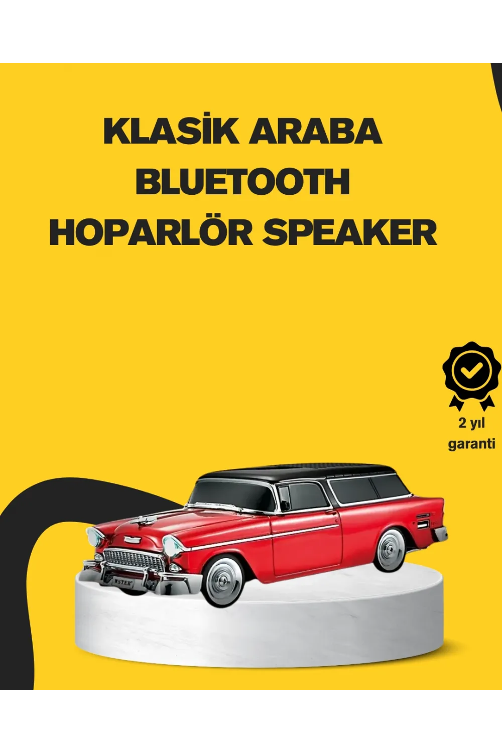 Vintage Tasarımlı Led Işıklı Bluetooth Hoparlör 10w