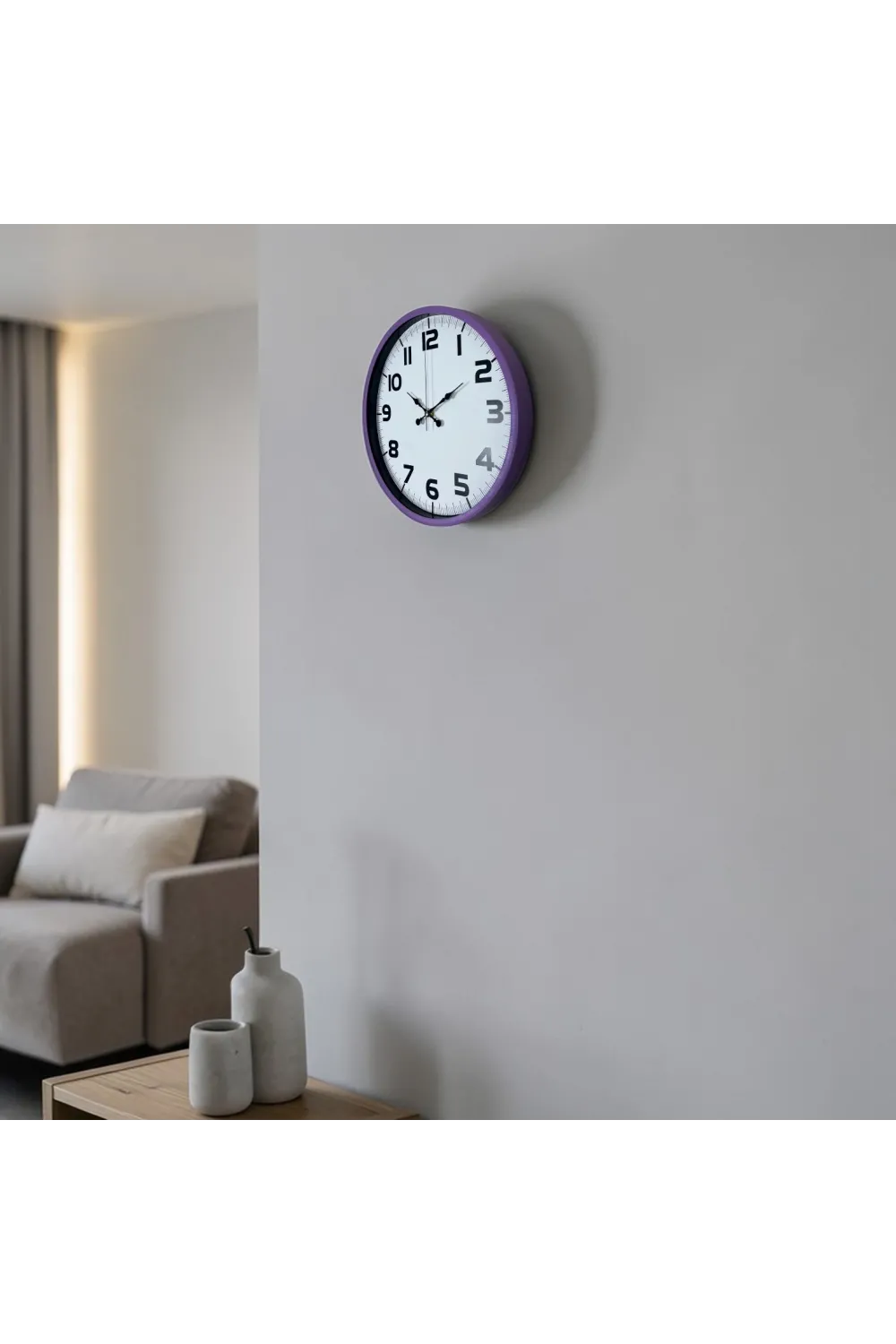 Violet Mor 36 Cm Standart Duvar Saati