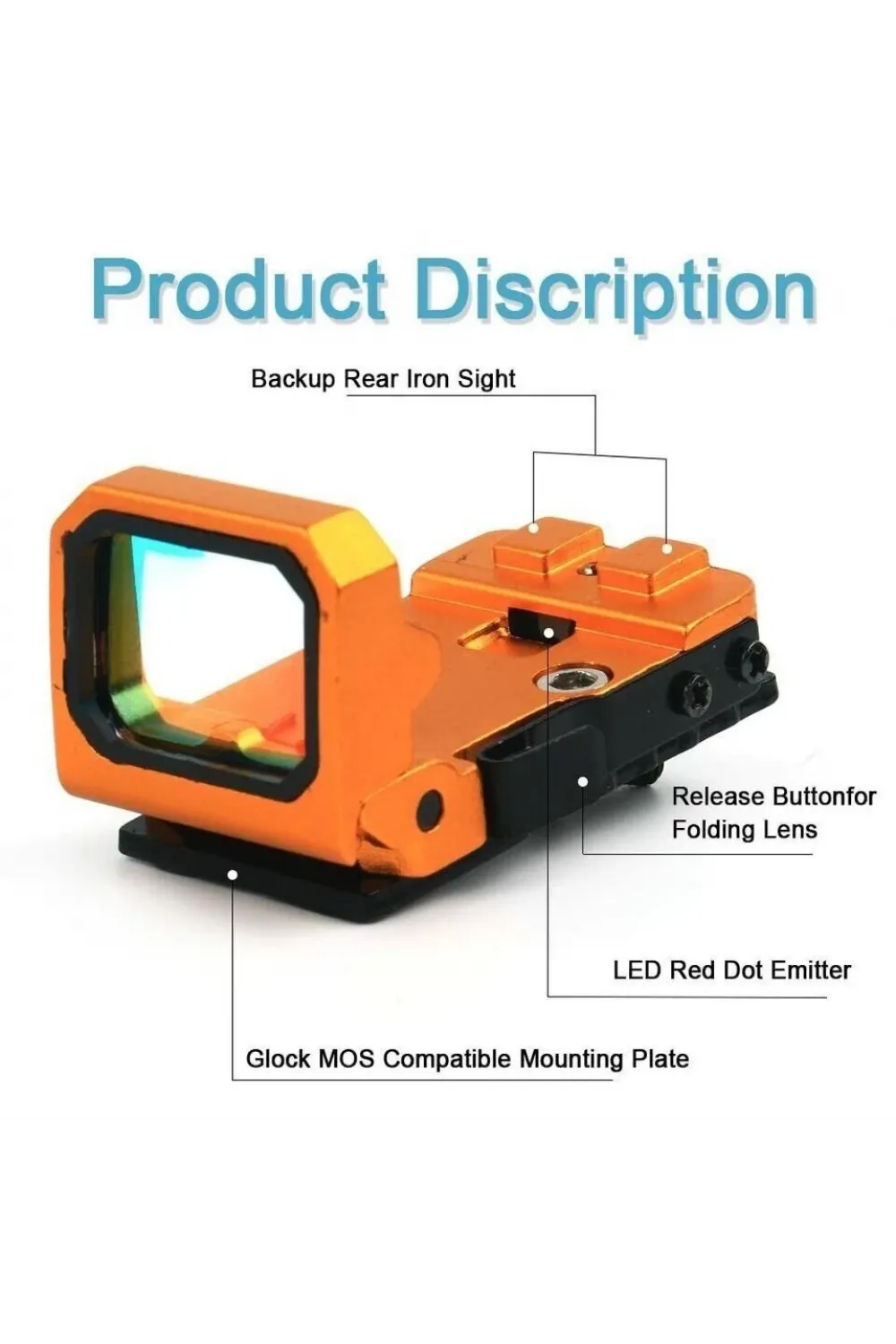 Vism Flipdot Reflex M2 Red Dot Sight  Katlanabilir 22mm Reflex Nişangâh