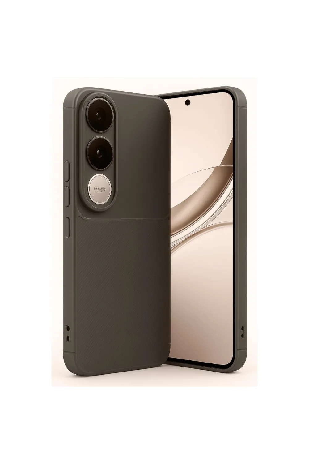 Vivo V50 Lite 4g Auto Focus Karbon Kapak - Kahverengi