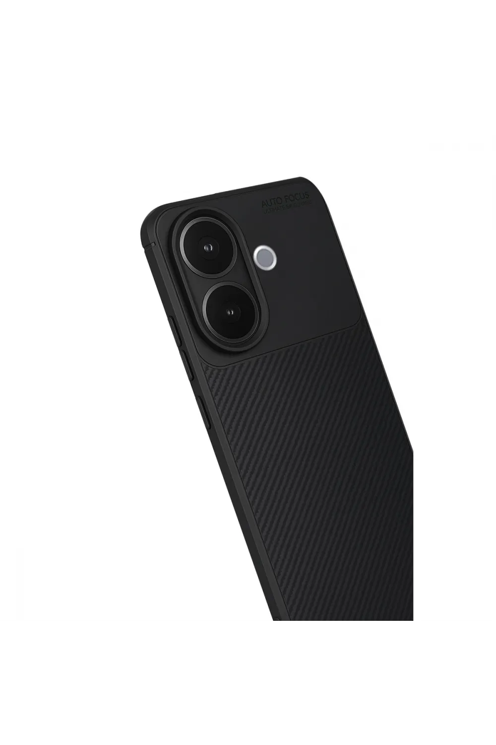 Vivo V60 Lite Auto Focus Karbon Kapak - Siyah
