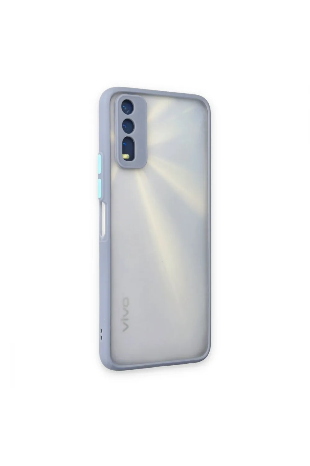 Vivo Y11s Kılıf Montreal Silikon Kapak - Gri