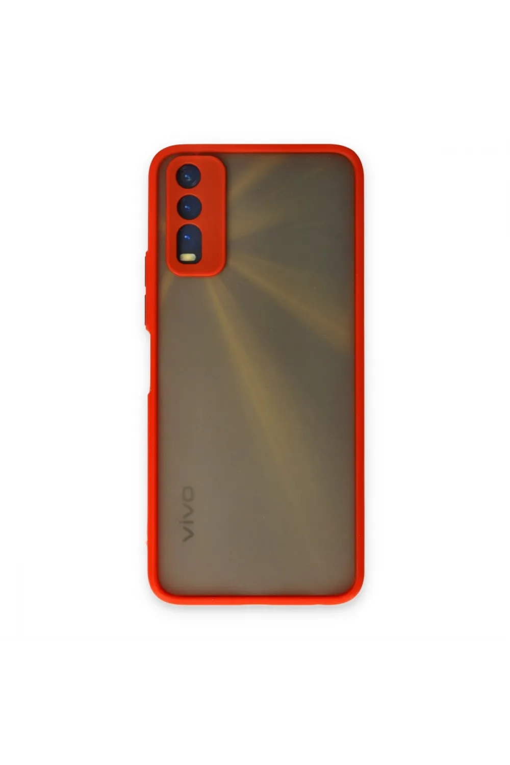 Vivo Y11s Kılıf Montreal Silikon Kapak - Kırmızı