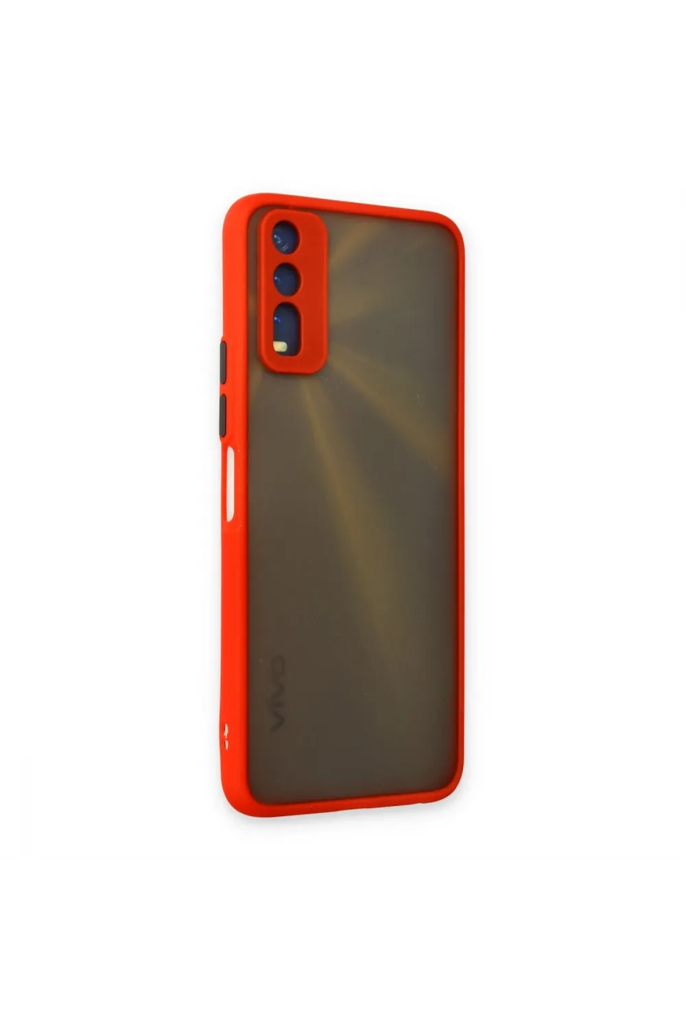 Vivo Y11s Kılıf Montreal Silikon Kapak - Kırmızı