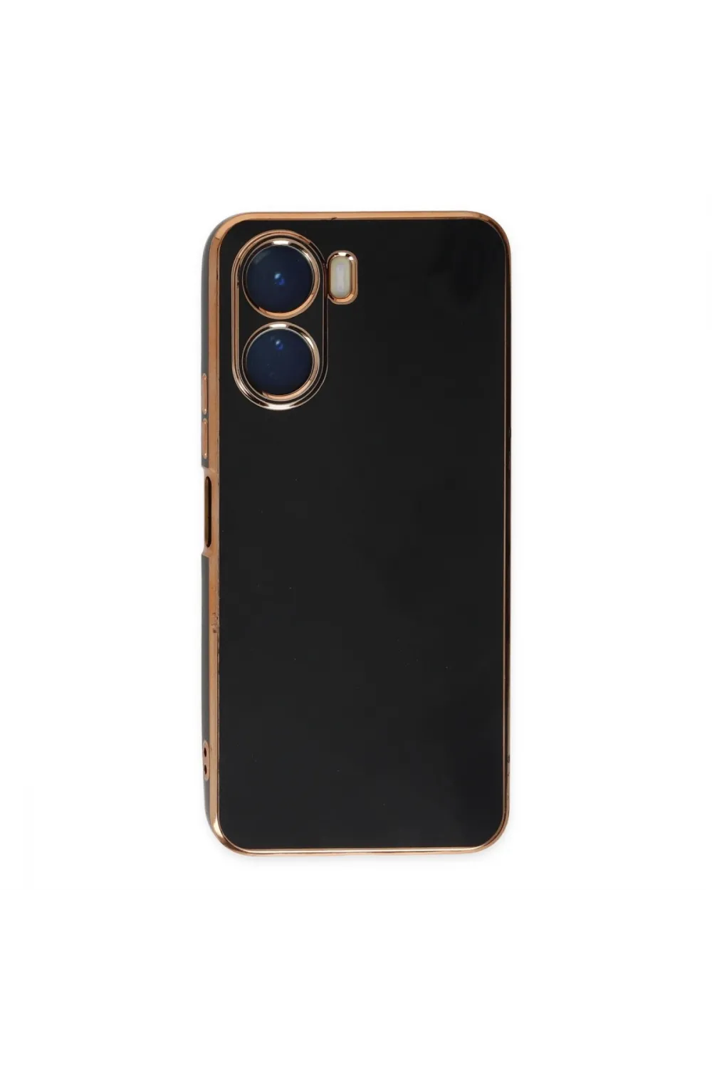 Vivo Y16 Kılıf Volet Silikon - Siyah