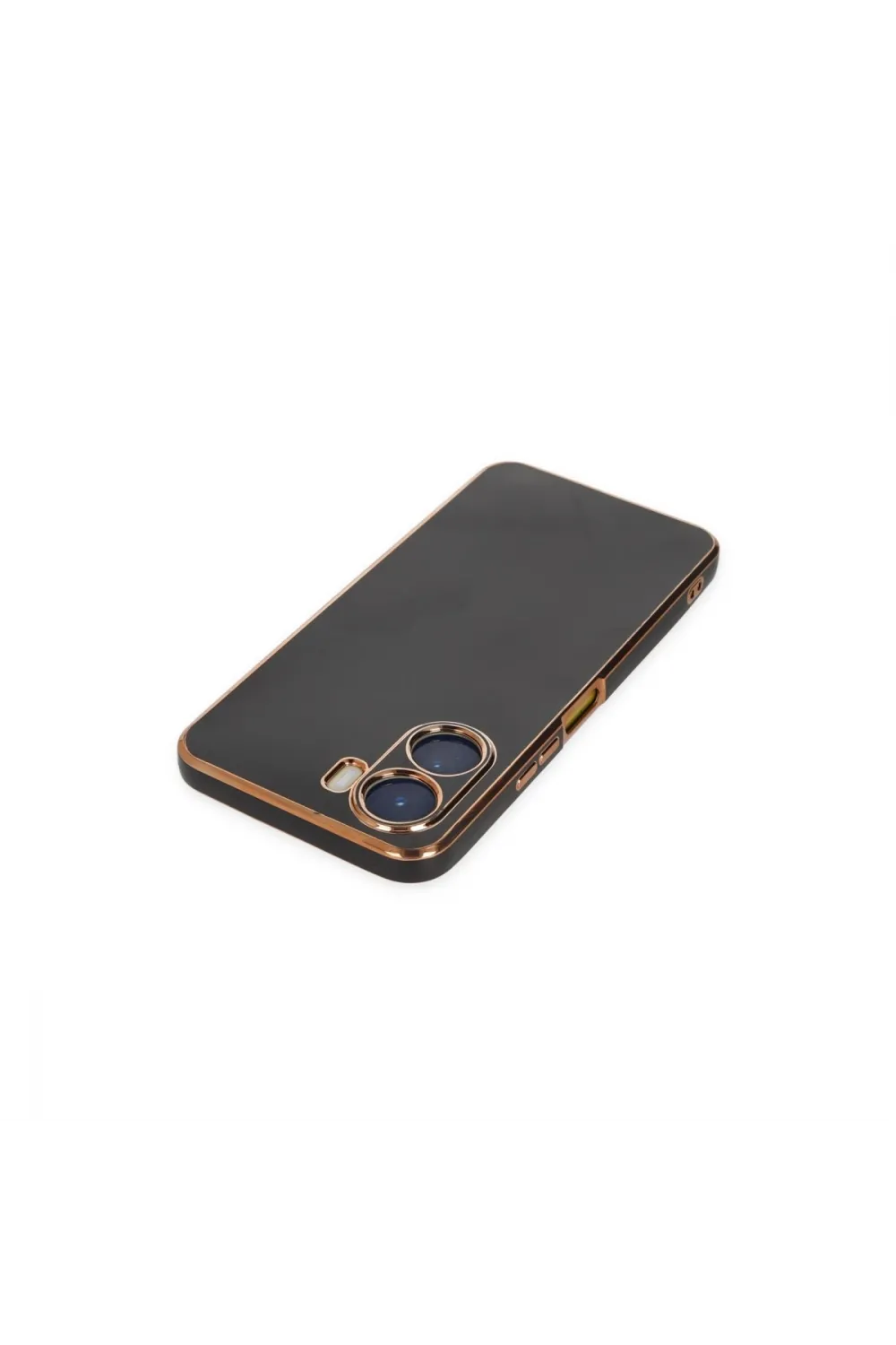 Vivo Y16 Kılıf Volet Silikon - Siyah