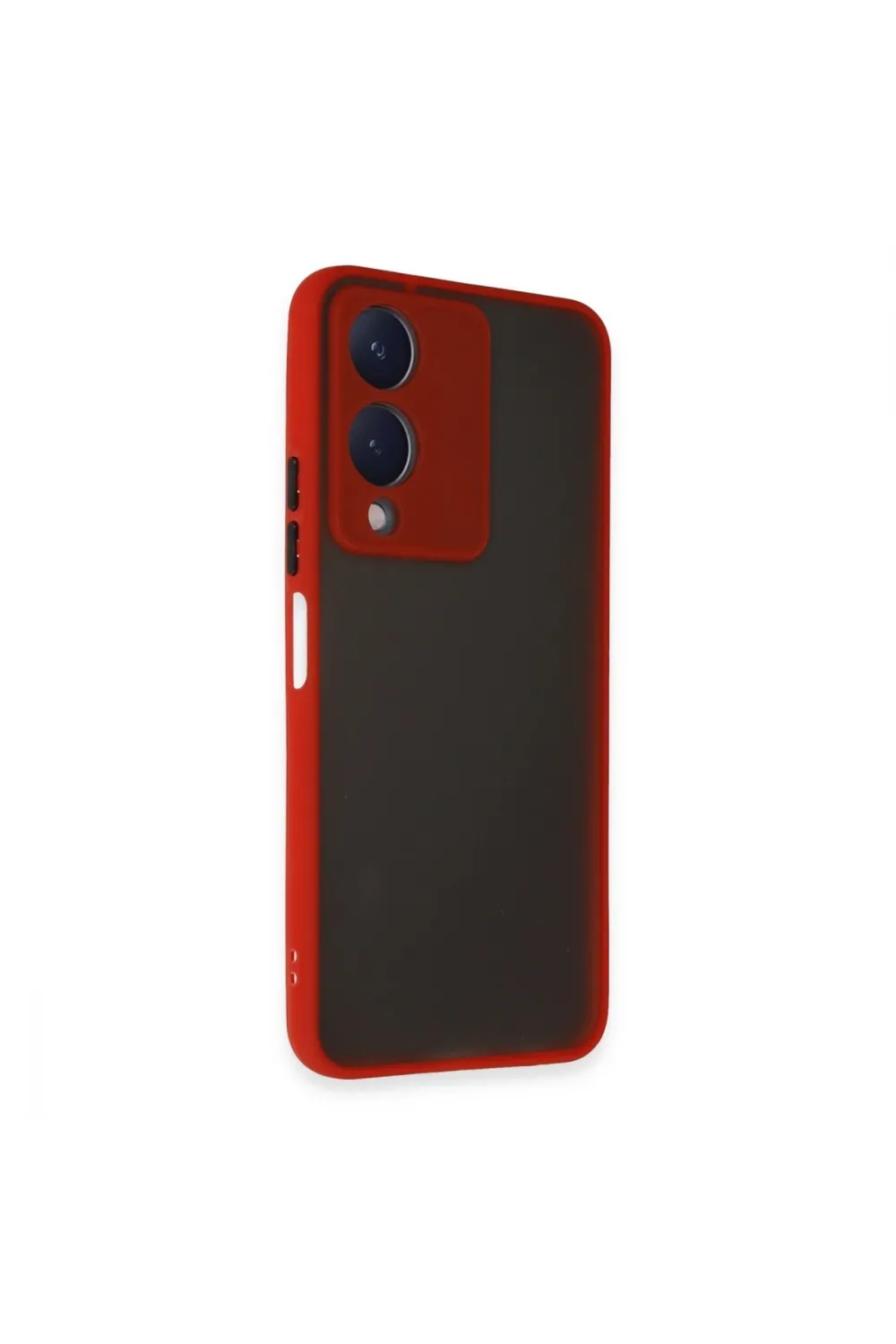 Vivo Y17s Kılıf Montreal Silikon Kapak - Kırmızı