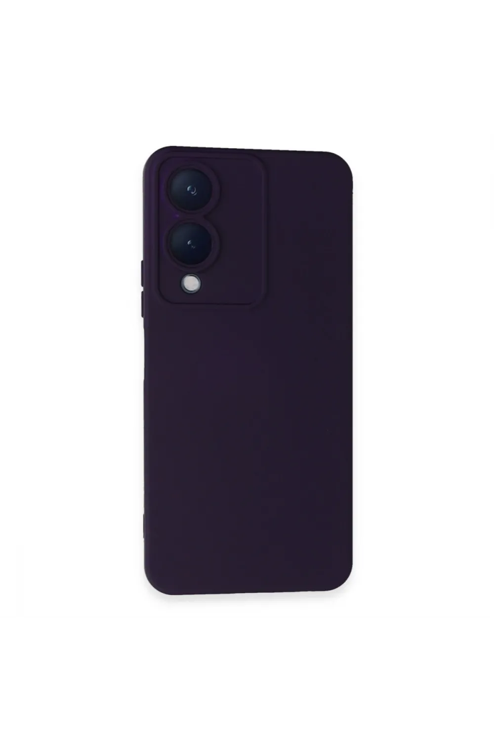 Vivo Y17s Kılıf Nano İçi Kadife Silikon - Mor