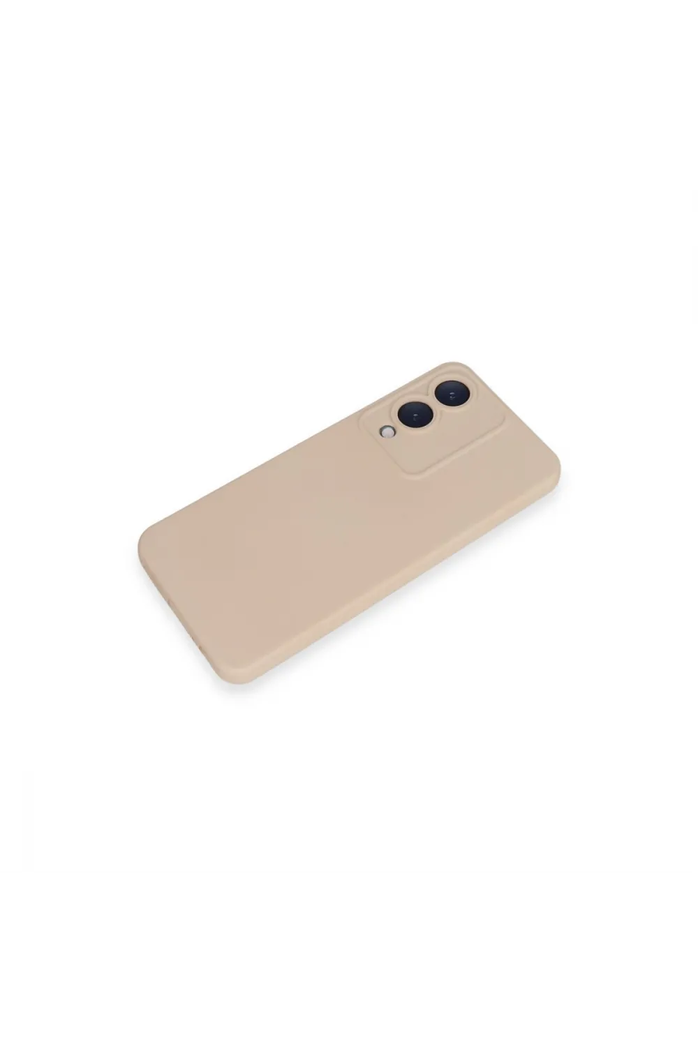 Vivo Y17s Kılıf Nano İçi Kadife Silikon - Pudra