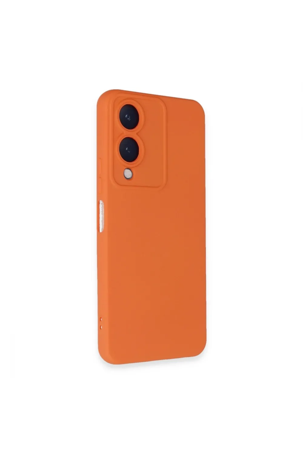 Vivo Y17s Kılıf Nano İçi Kadife Silikon - Turuncu