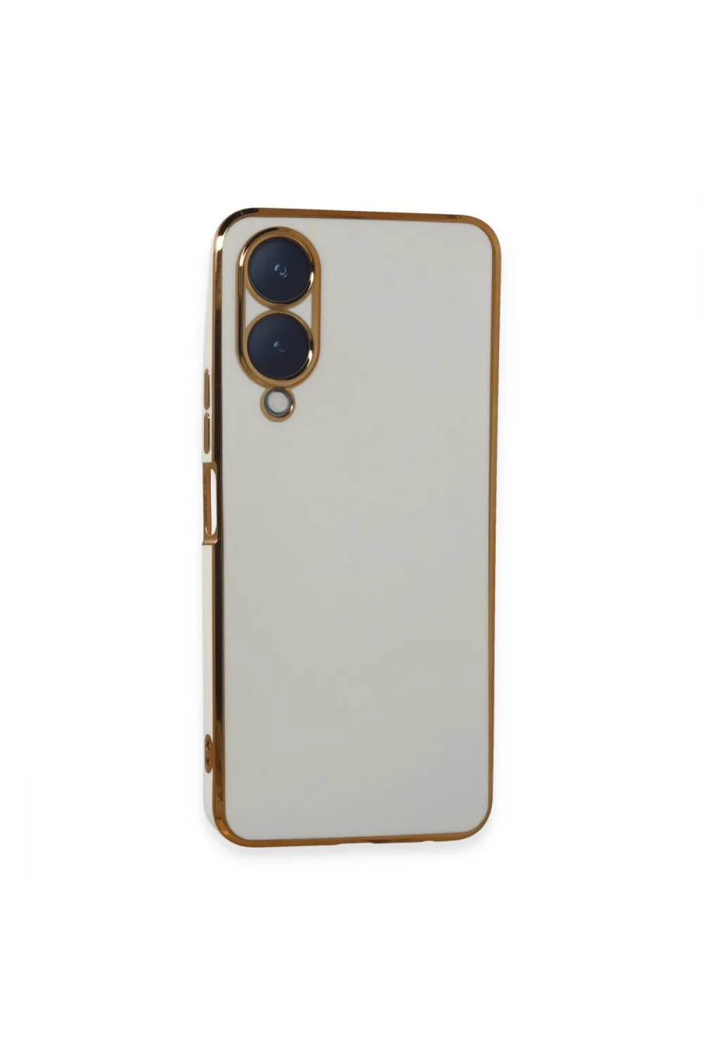 Vivo Y17s Kılıf Volet Silikon - Beyaz
