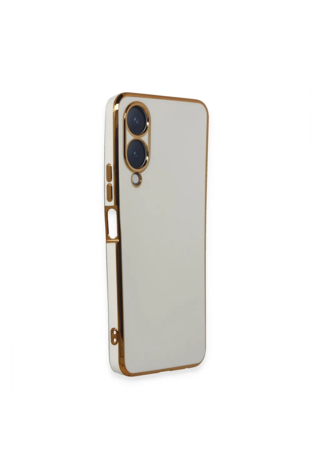 Vivo Y17s Kılıf Volet Silikon - Beyaz