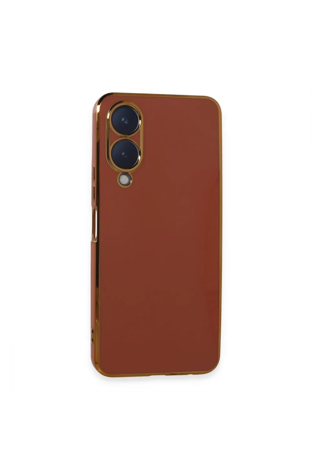 Vivo Y17s Kılıf Volet Silikon - Kırmızı