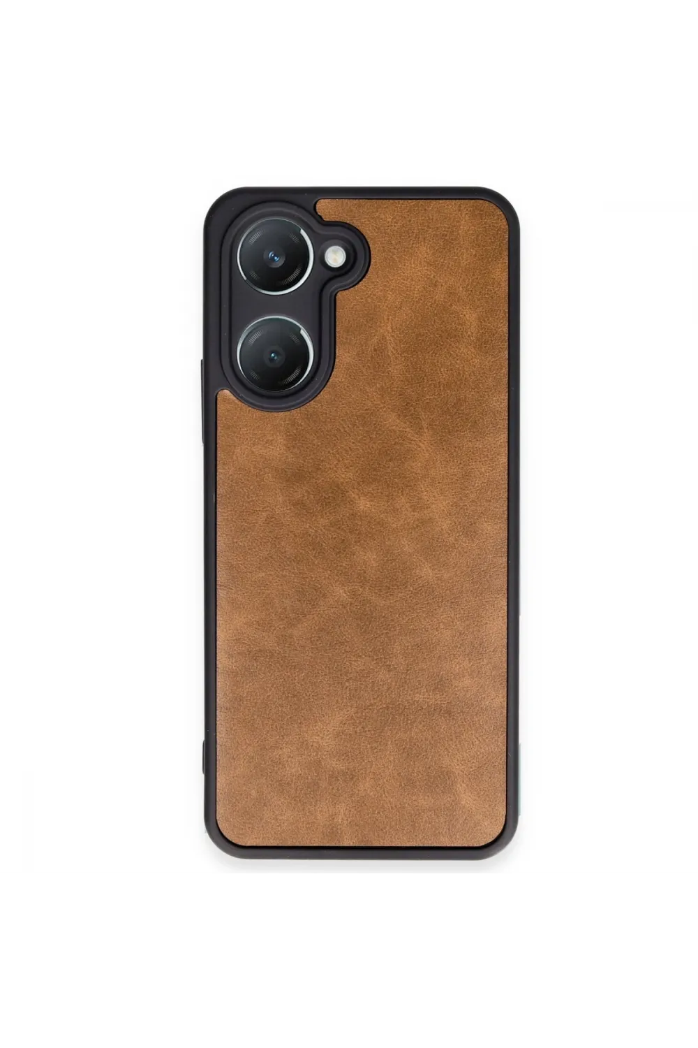 Vivo Y18 Kılıf Aras Deri Kapak - Taba