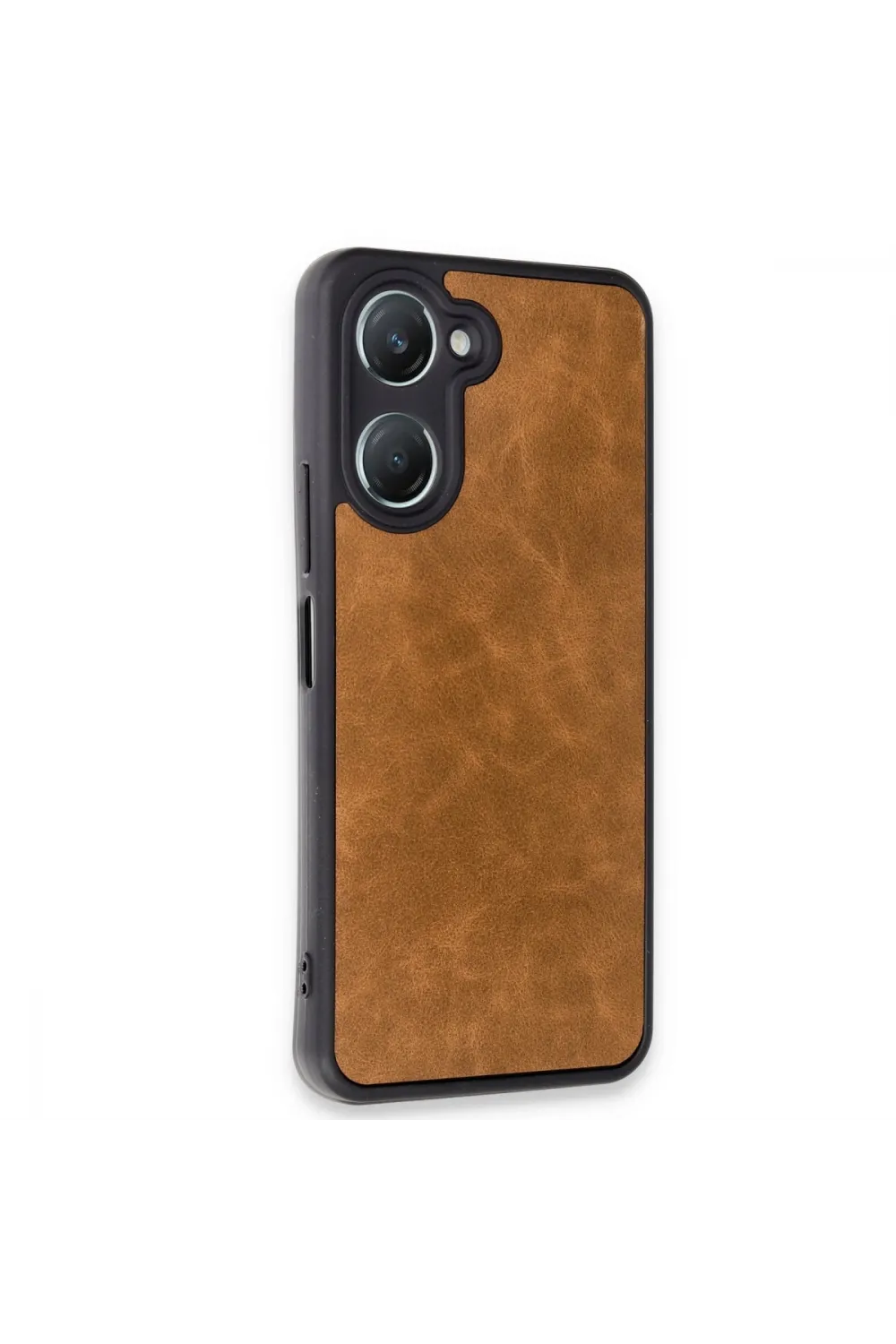 Vivo Y18 Kılıf Aras Deri Kapak - Taba
