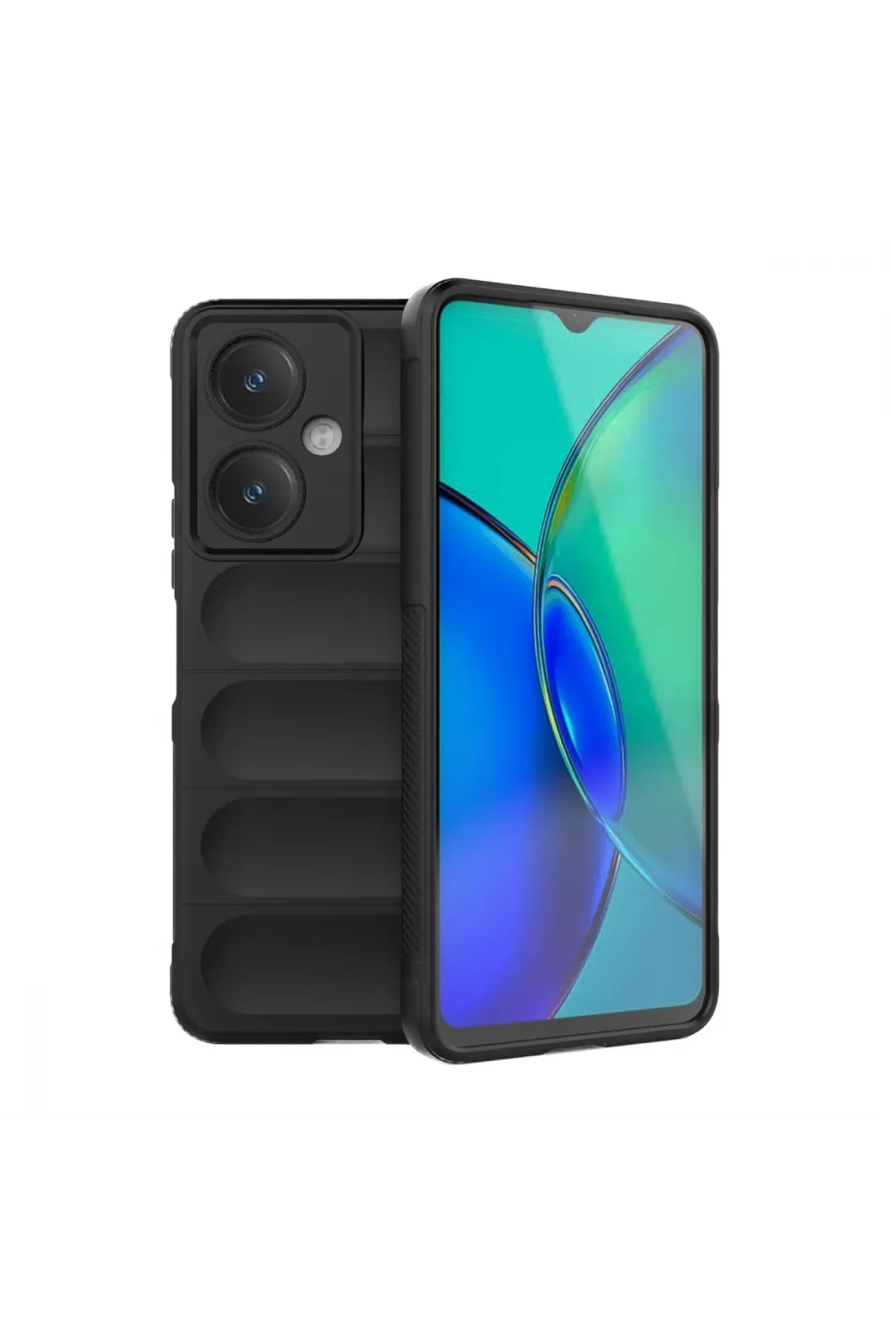 Vivo Y27 Kılıf Optimum Silikon - Siyah