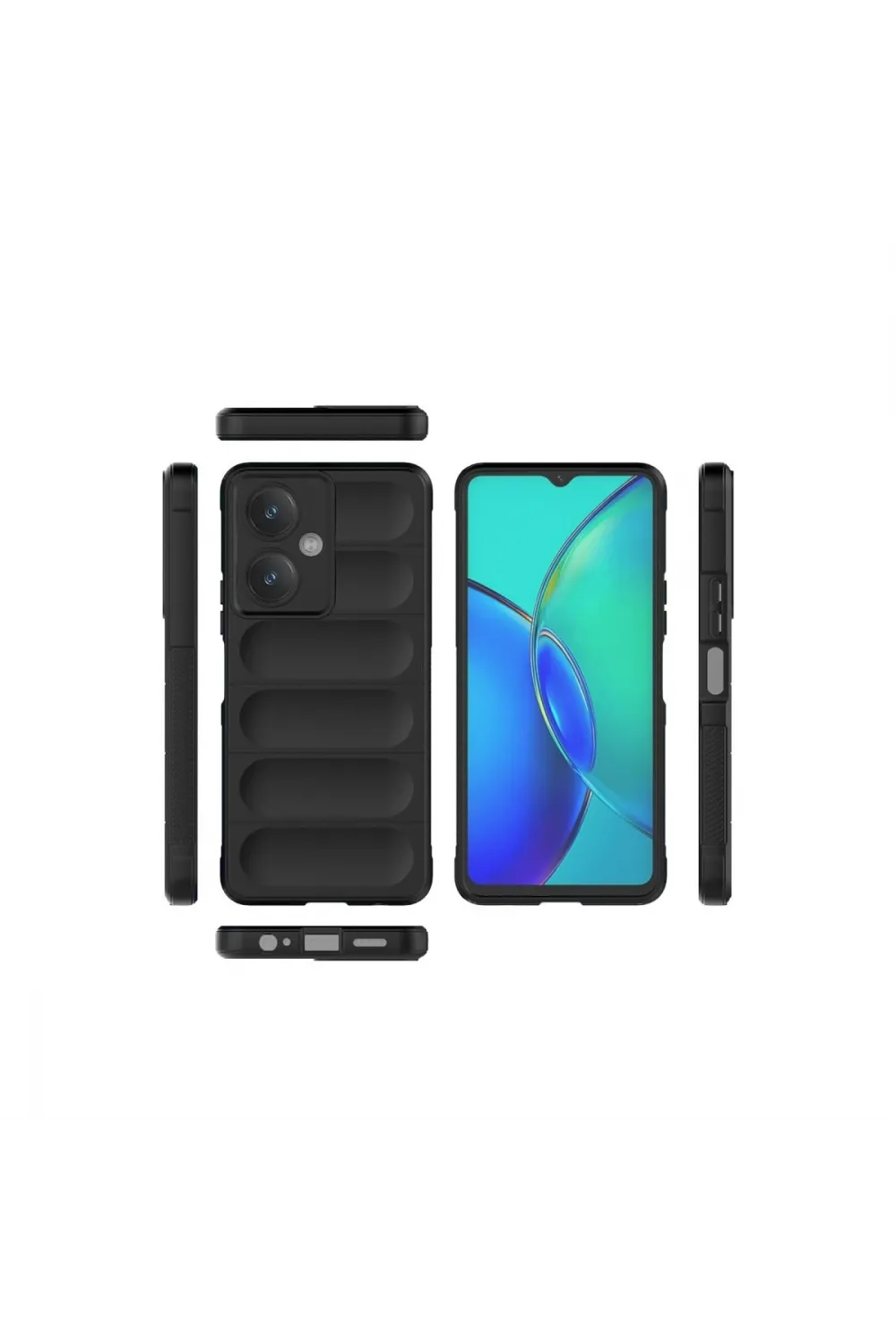Vivo Y27 Kılıf Optimum Silikon - Siyah