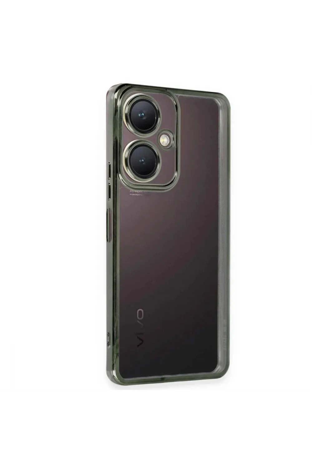 Vivo Y27 Kılıf Razer Lensli Silikon - Yeşil