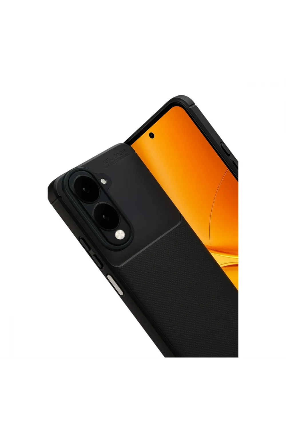 Vivo Y29s Auto Focus Karbon Kapak - Siyah