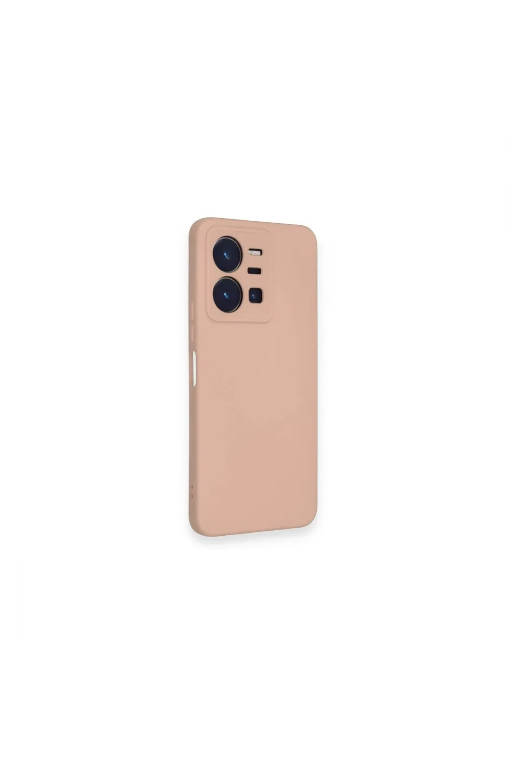 Vivo Y35 Kılıf Nano İçi Kadife Silikon - Pudra