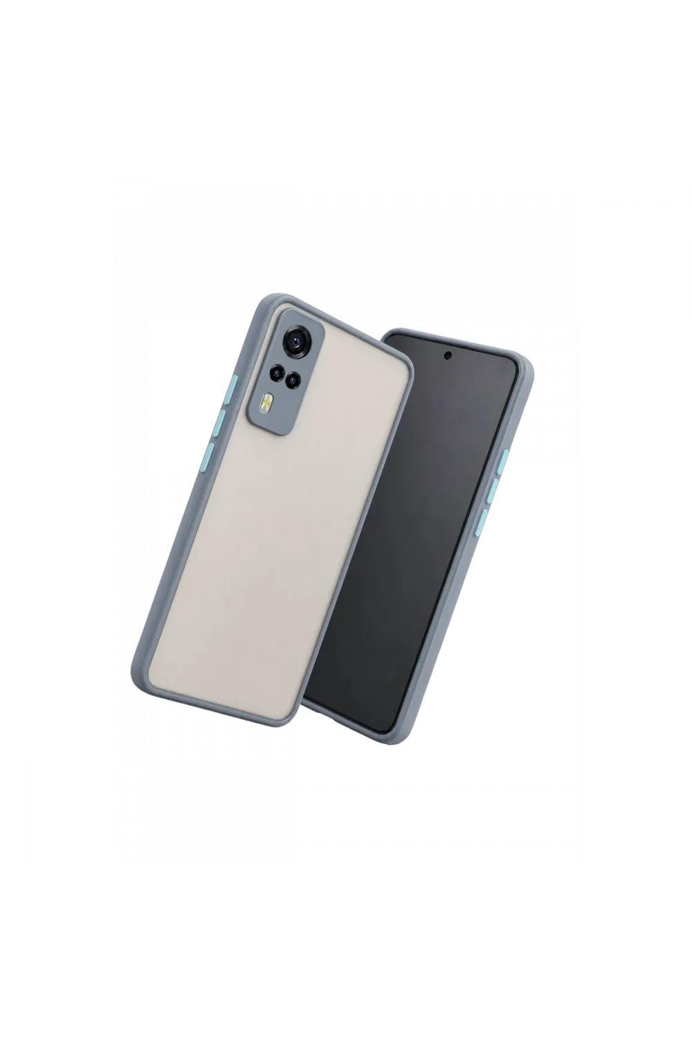 Vivo Y53s Kılıf Montreal Silikon Kapak - Gri