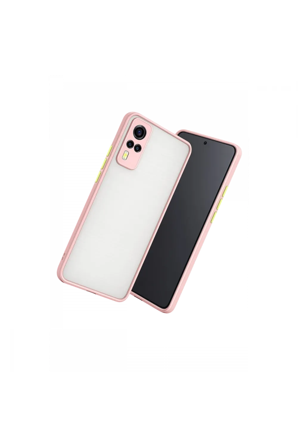 Vivo Y53s Kılıf Montreal Silikon Kapak - Pembe