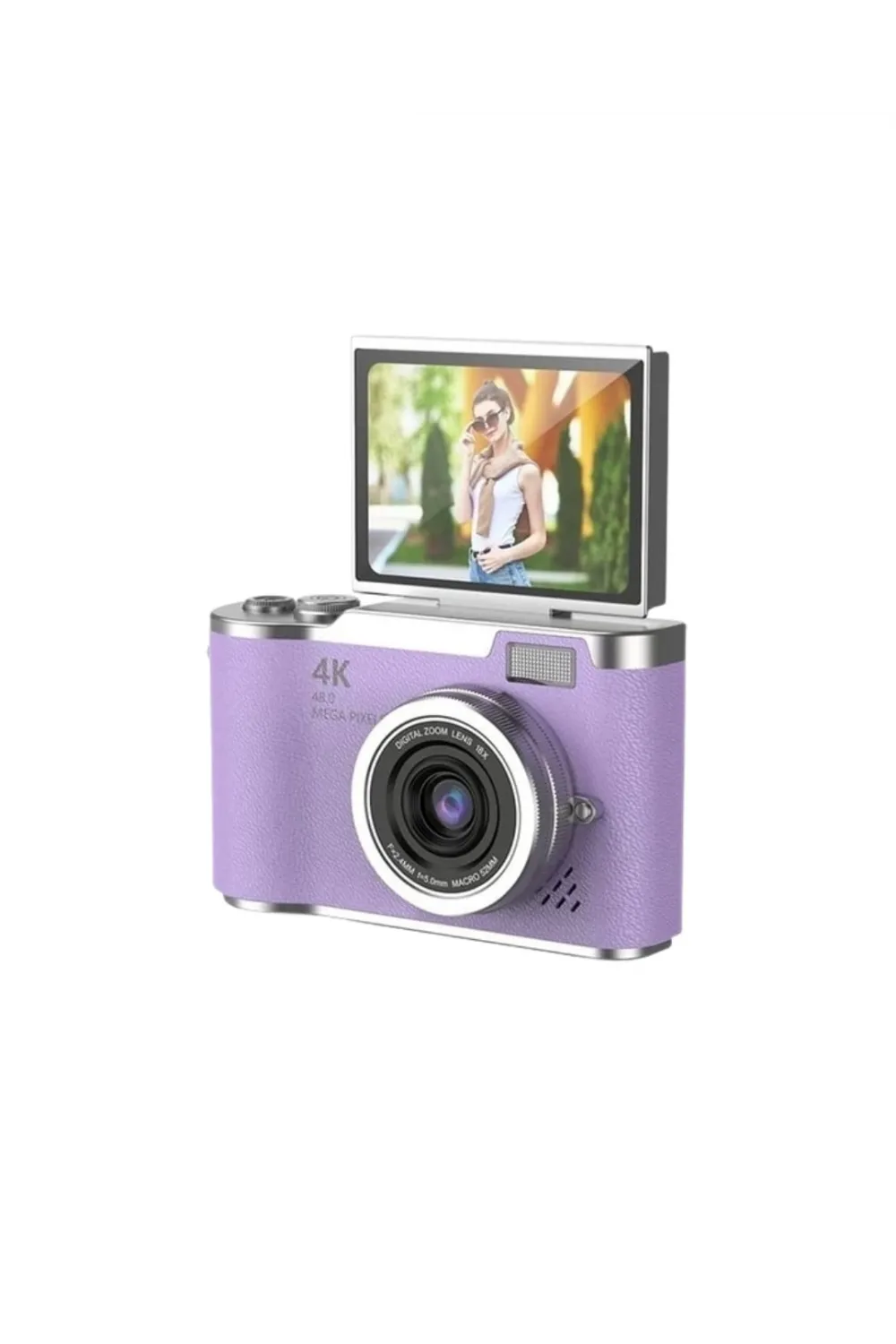 Vlog Kamera 4k Video 48 Mp Otomatik Odaklı Flip Ekranlı
