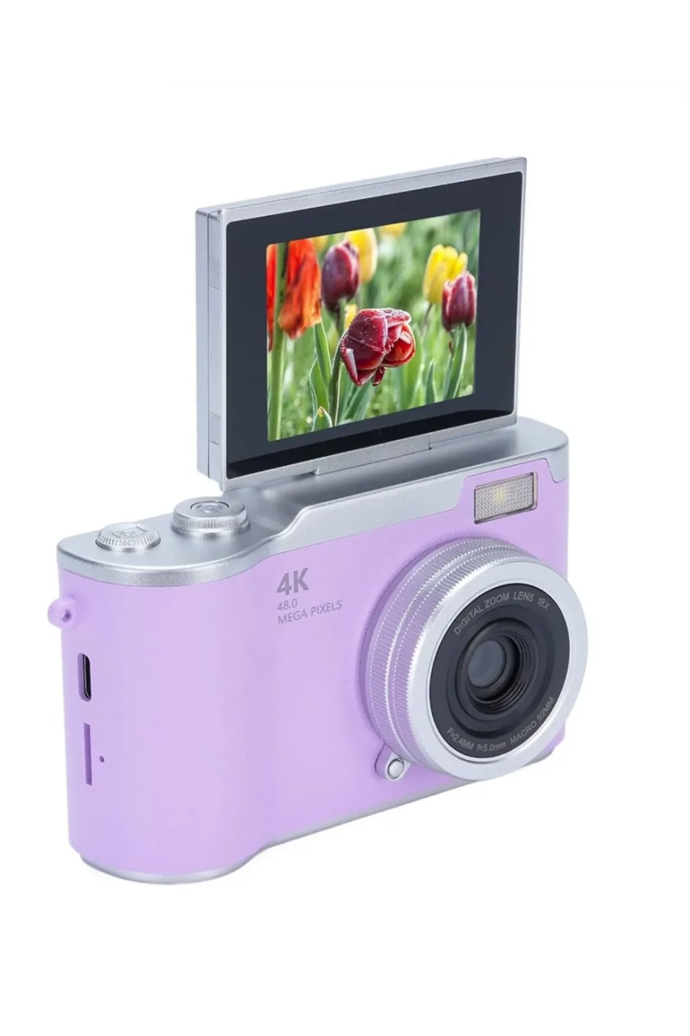 Vlog Kamera 4k Video 48 Mp Otomatik Odaklı Flip Ekranlı