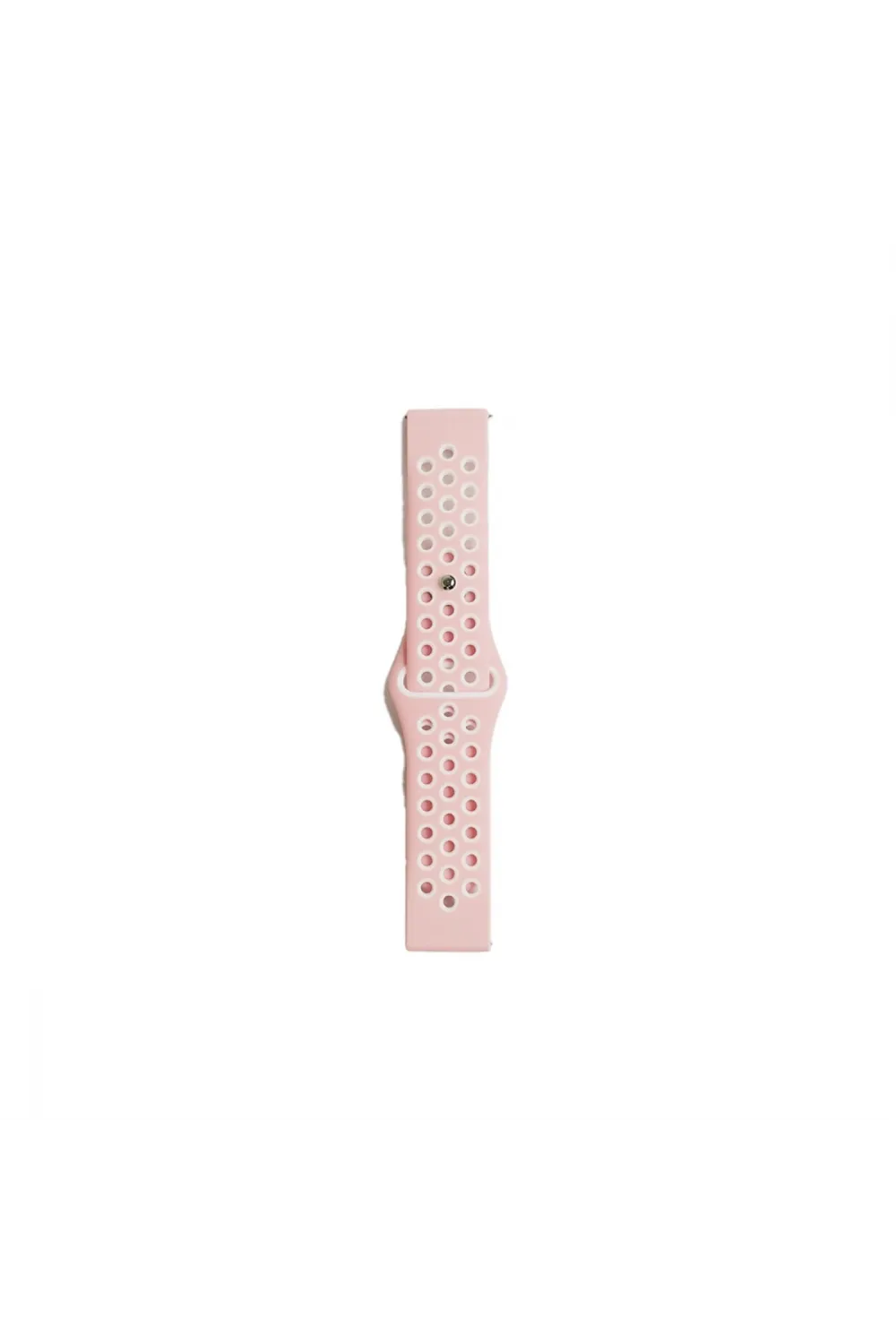 Watch 22mm Spor Delikli Kordon (saat Değildir) - Pembe-beyaz