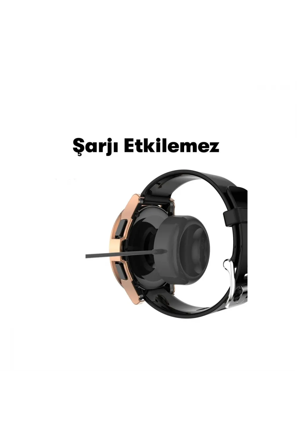 Watch 5 44mm Wall Camlı Kasa Ekran Koruyucu - Koyu Yeşil