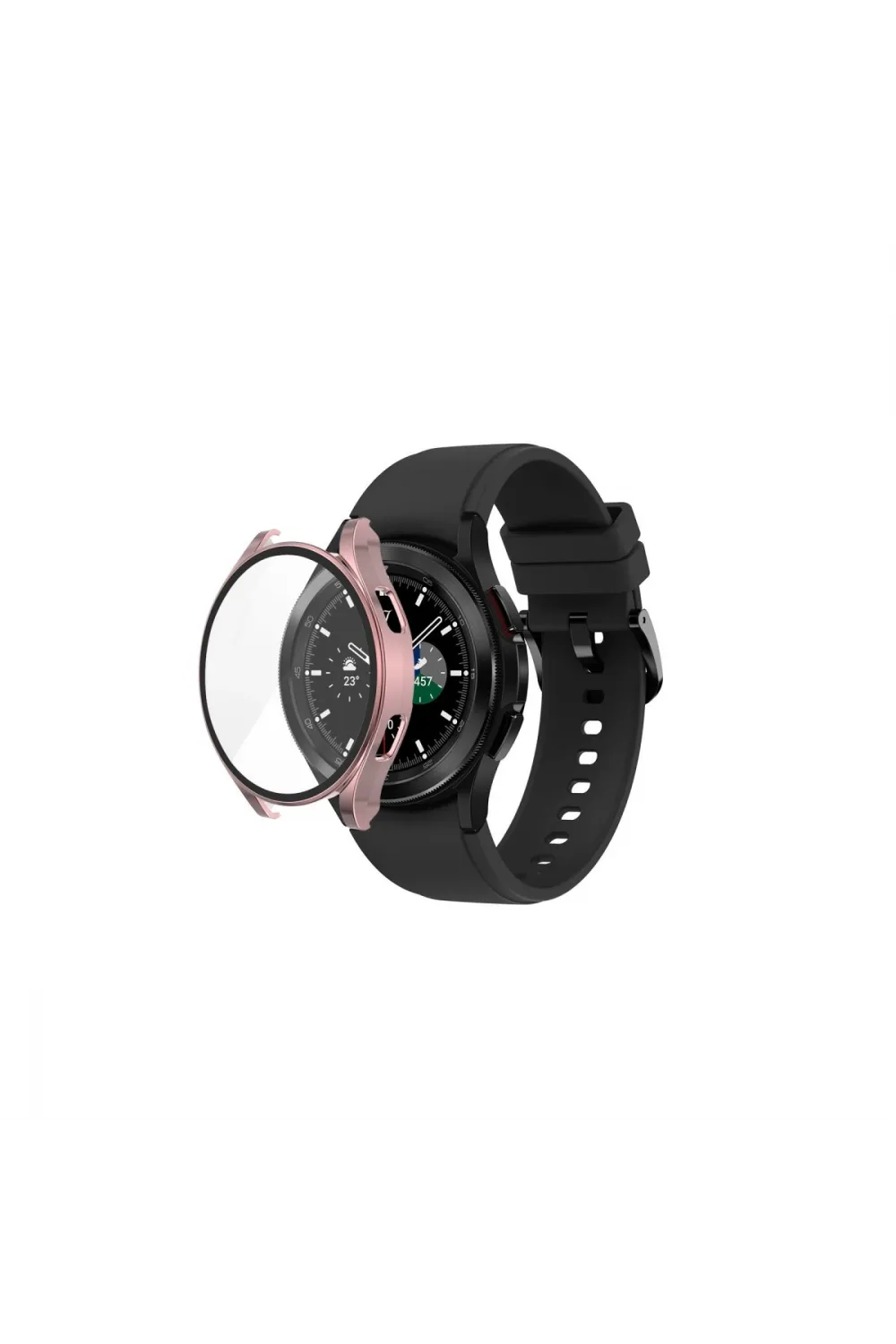 Watch 5 44mm Wall Camlı Kasa Ekran Koruyucu - Rose Gold