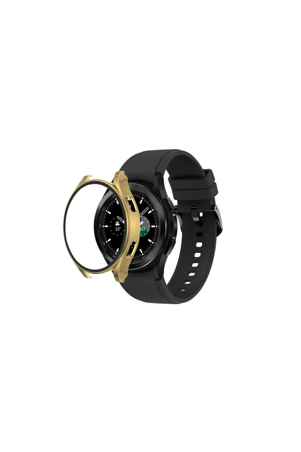 Watch 5 Pro 45mm Wall Camlı Kasa Ekran Koruyucu - Gold