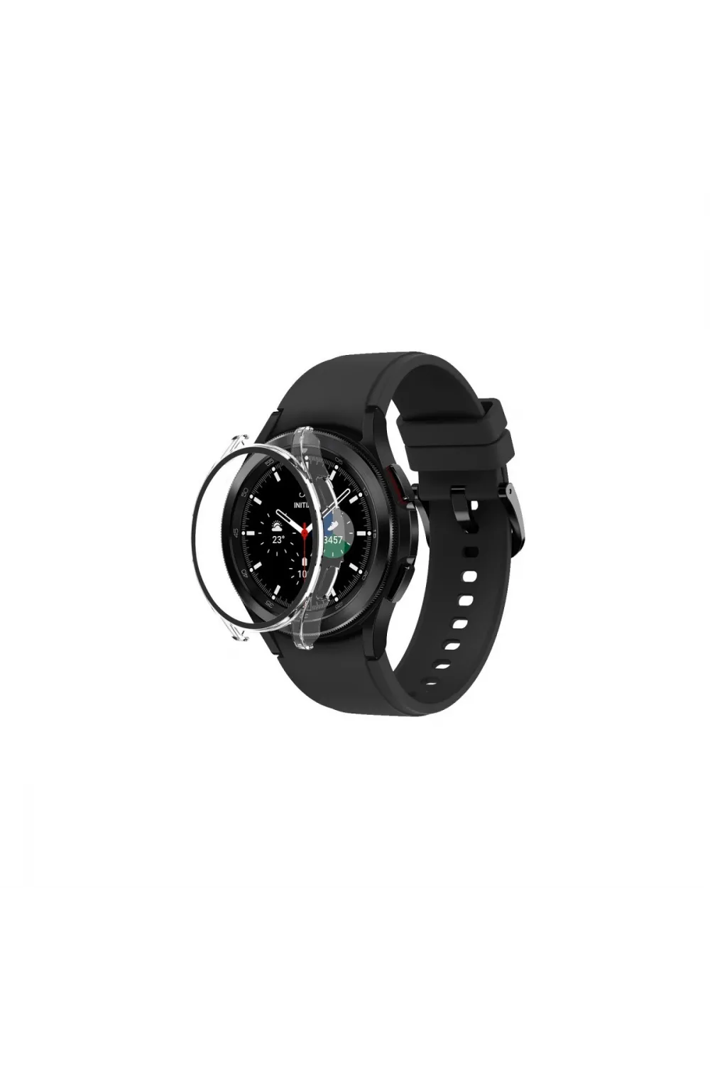 Watch 5 Pro 45mm Wall Camlı Kasa Ekran Koruyucu - Şeffaf