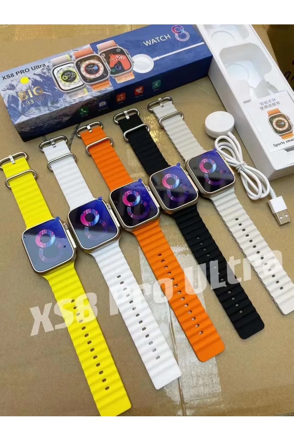 Watch 8 Akıllı Saat Xs8 Pro  Bluetooth, Su Geçirmezlik, Kablosuz Şarj