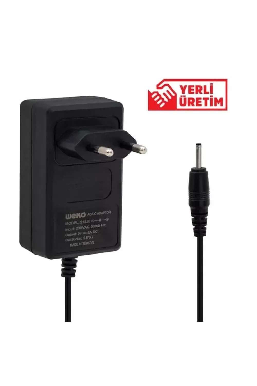 Weko 9 Volt 2 Amper İnce Uç Tablet Pc Adaptörü