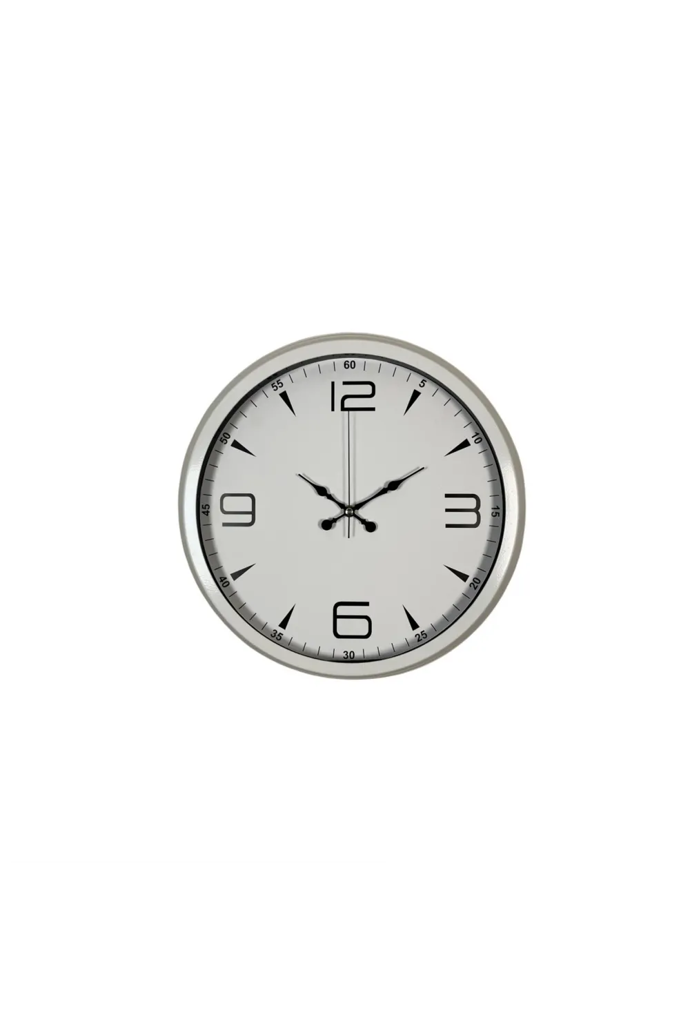 White Index 40 Cm Metal Duvar Saati