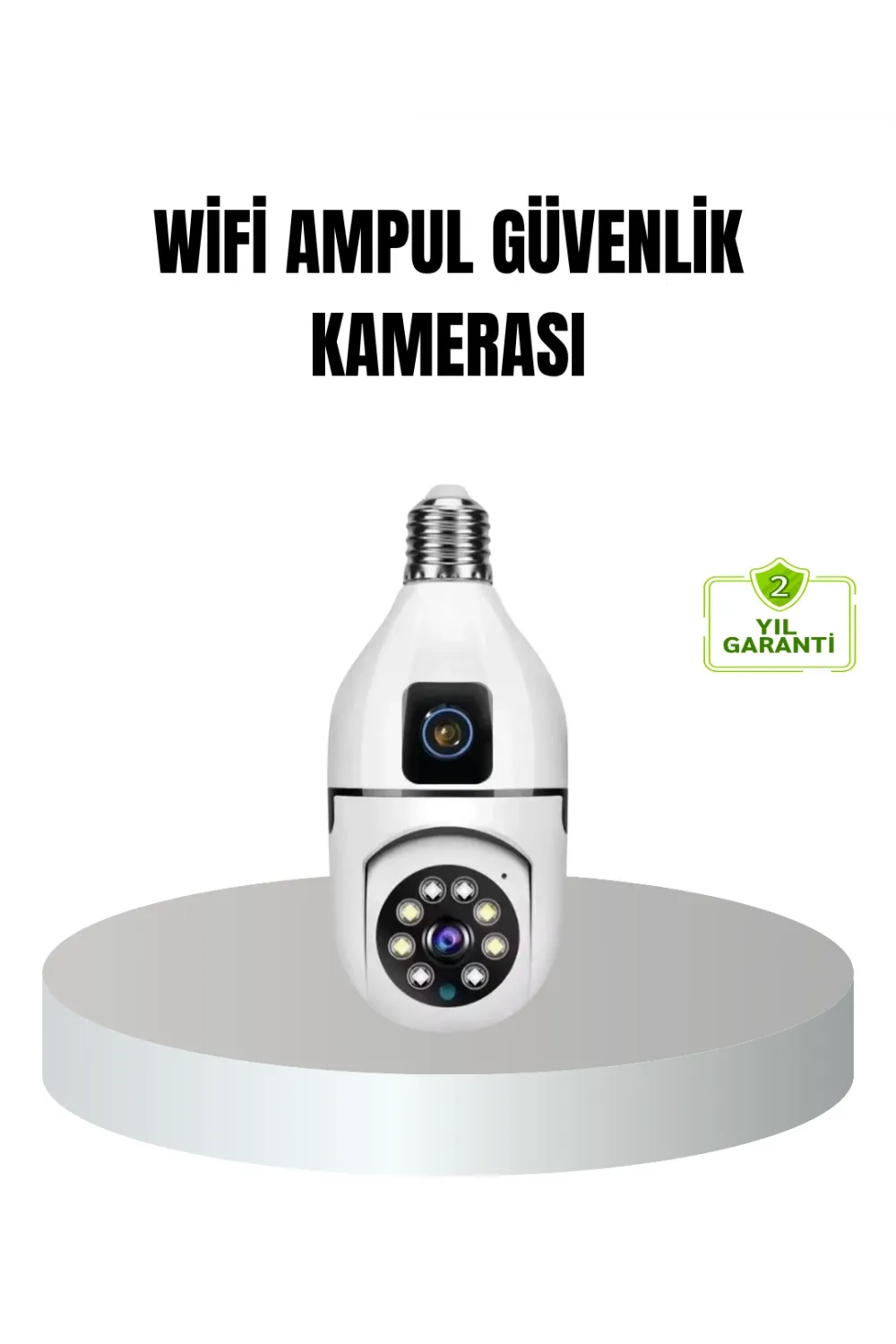 Wifi Ampul Güvenlik Kamerası 1080p Full Hd Gece Görüşlü Ve Hareket Algılamalı