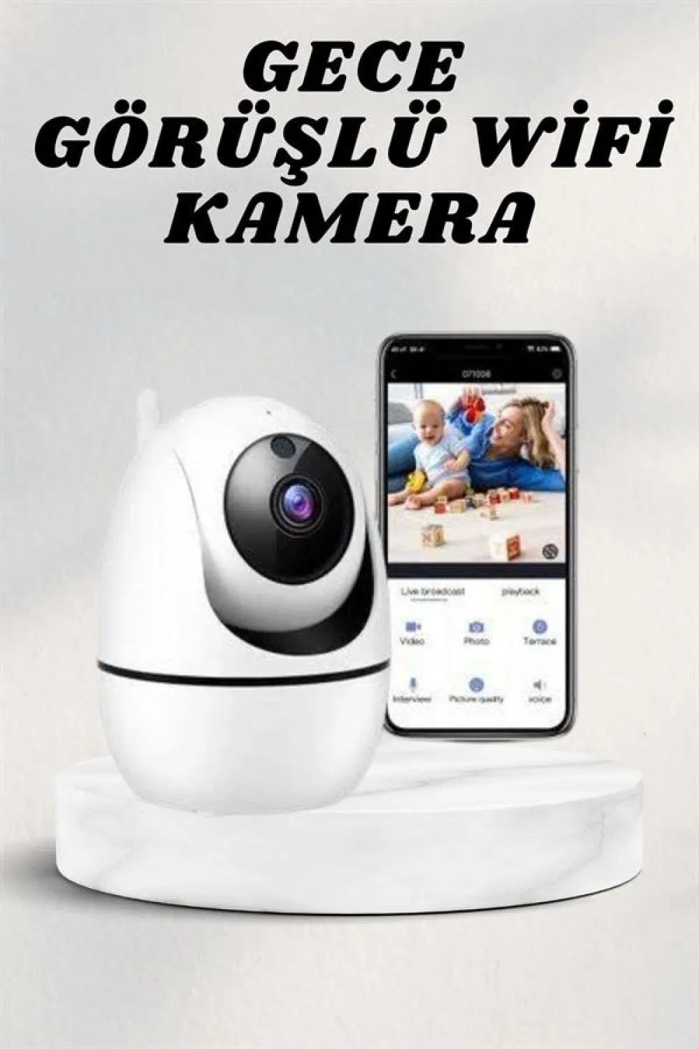 Wifi Kamerası Kablosuz Wifi Güvenlik Kamerası