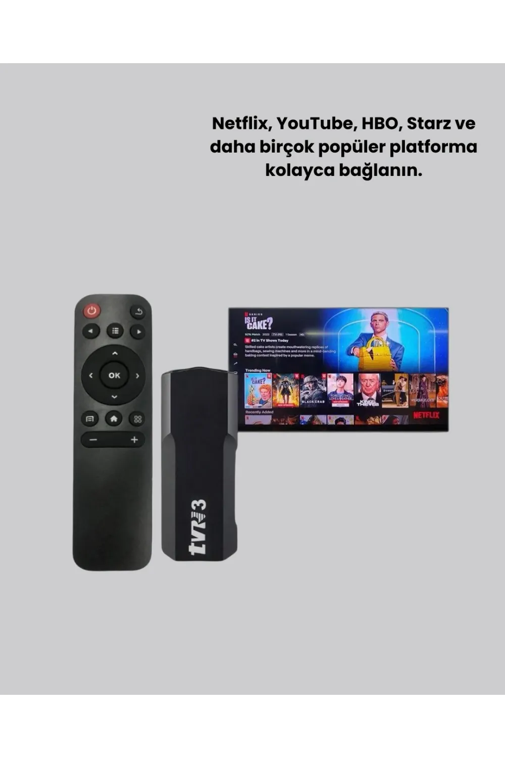 Wifi Ve Bluetooth Destekli Android Tv Dönüştürücü Stick
