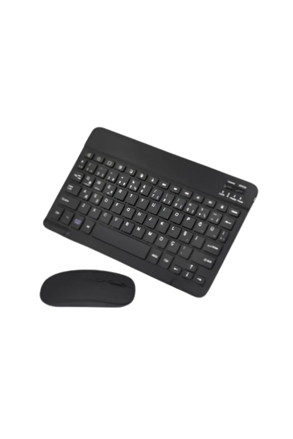 Wireless Klavye Mouse Seti Bluetooth Bağlantılı İnce Tasarım Sessiz Kullanım