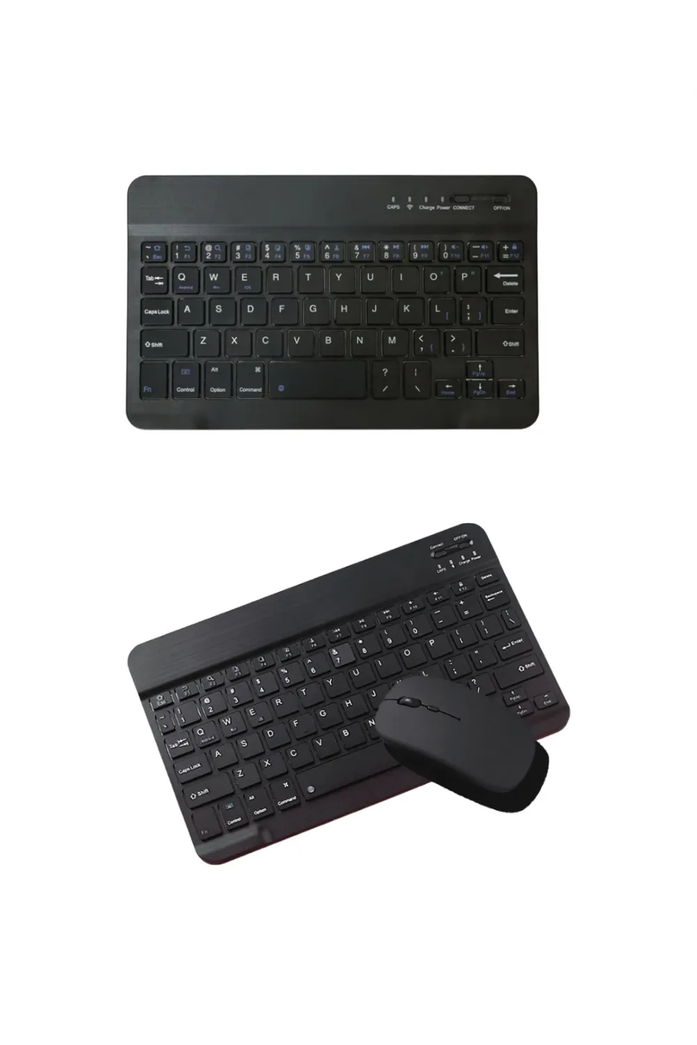 Wireless Klavye Mouse Seti Bluetooth Bağlantılı İnce Tasarım Sessiz Kullanım