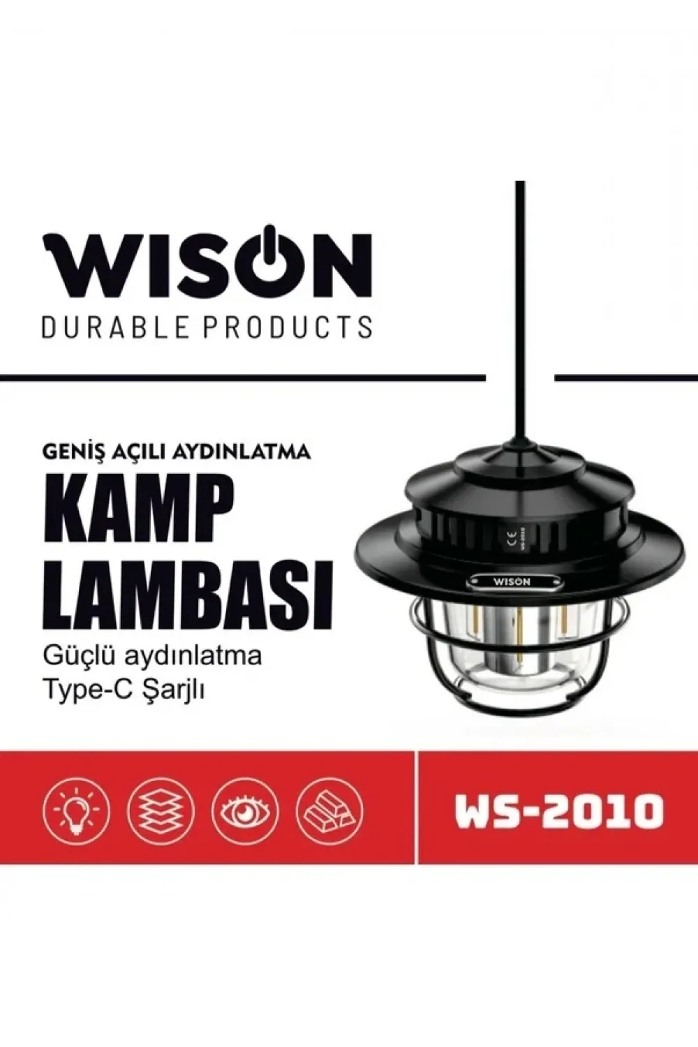 Wison Ws-2010 Geniş Açılı Aydınlatma Kamp Lambası