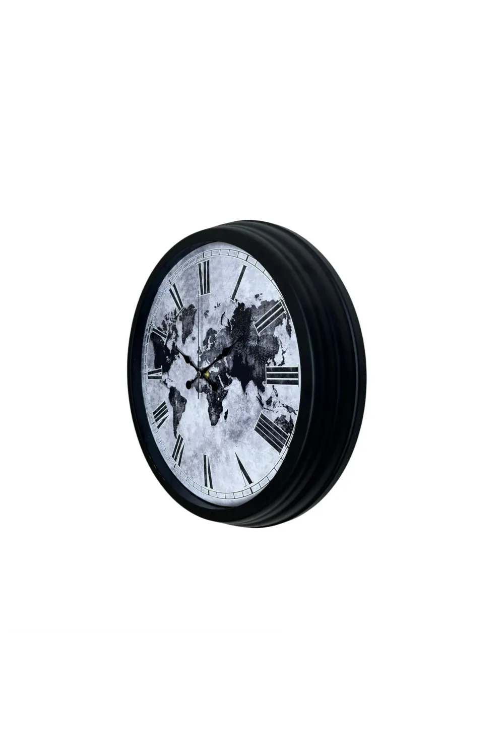 Worldline Black 40 Cm Metal Duvar Saati
